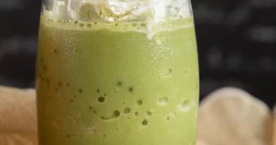 Receita de Frapê de Chá Matcha