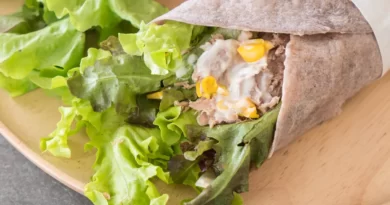 Receita de Wrap de Alface com Atum