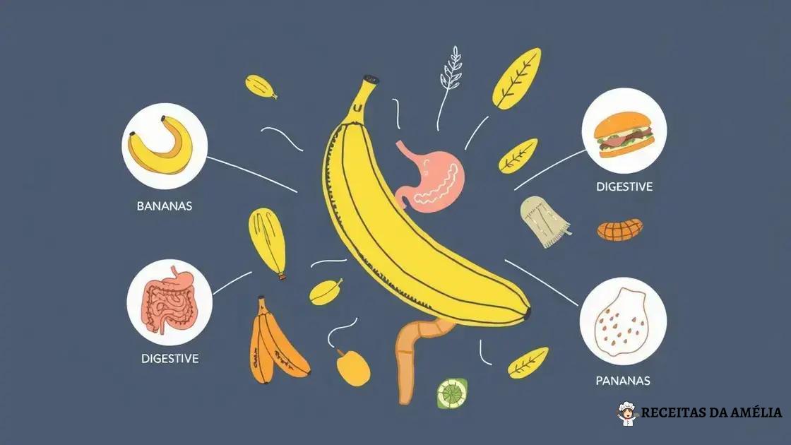 A banana e sua relação com a saúde digestiva