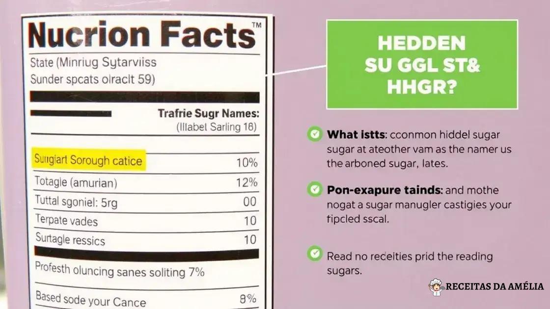 Como ler rótulos para evitar açúcar escondido