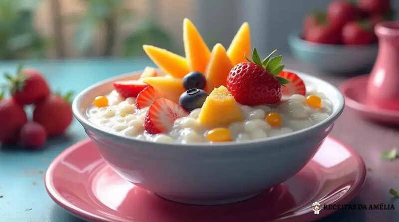 Mingau de Tapioca com Leite de Coco e Frutas: Uma Delícia Tropical