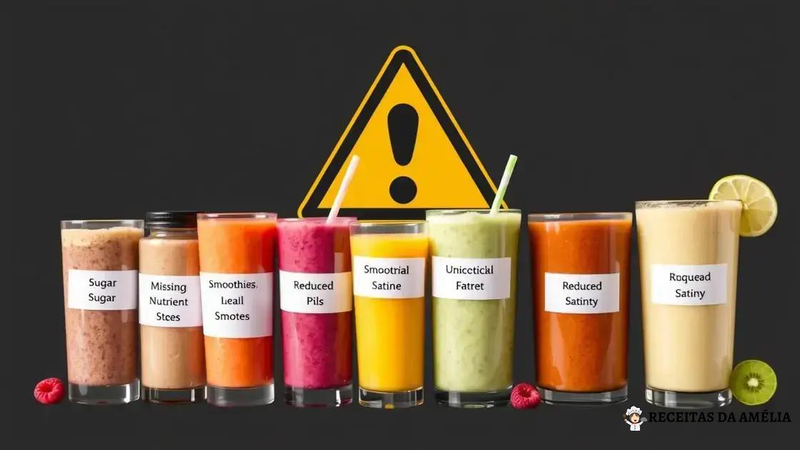 Os perigos de substituir refeições por smoothies