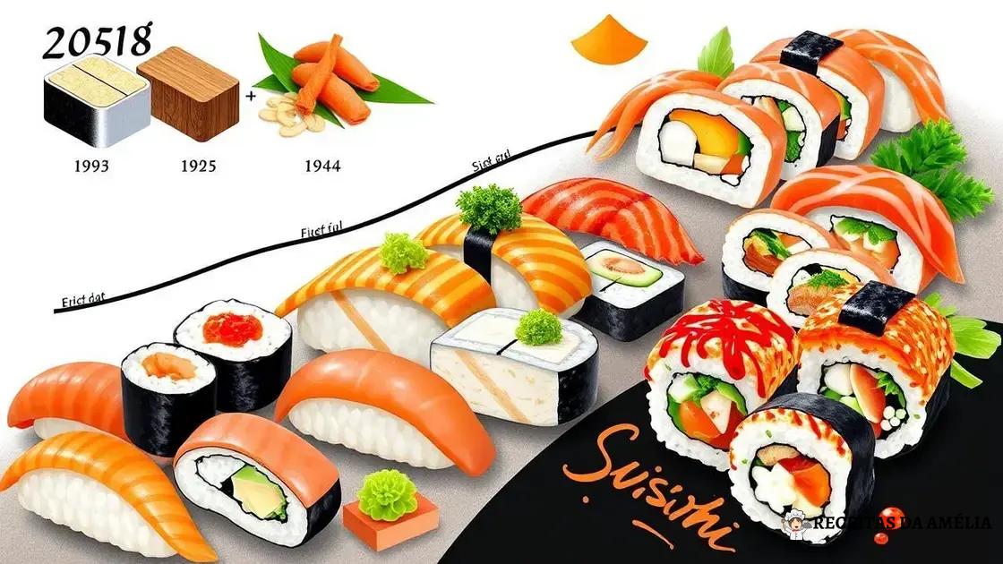 Transformações do sushi ao longo dos anos