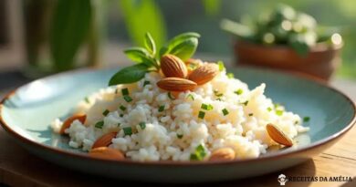 Arroz de coco com amêndoas: Uma receita irresistível e deliciosa