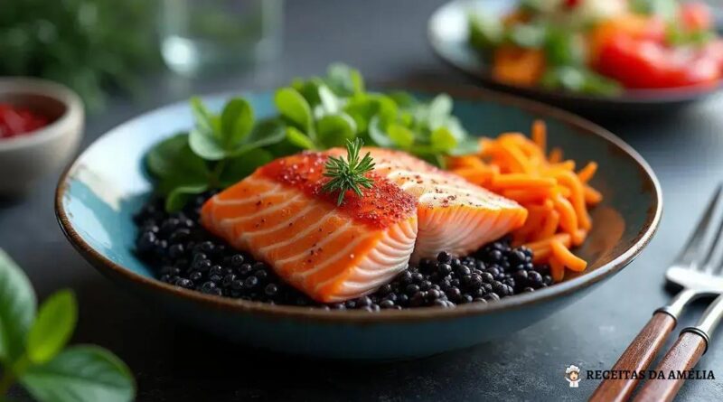 Bowl de Salmão com Arroz Negro: Uma Experiência Deliciosa e Saudável