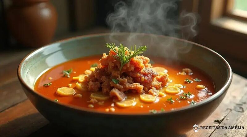 Caldo de feijão com torresmo: A receita que vai aquecer seu coração