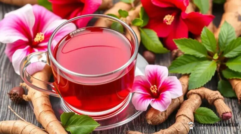 Chá de Ginseng com Hibisco: A Bebida Que Vai Transformar Sua Saúde