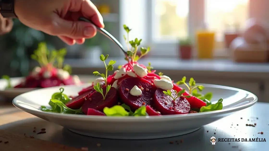 Como preparar a salada de beterraba assada