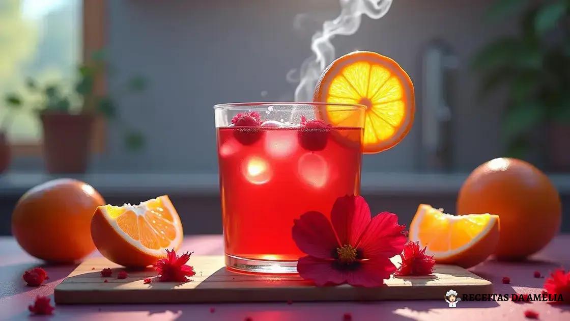 Como Preparar Chá de Hibisco com Laranja