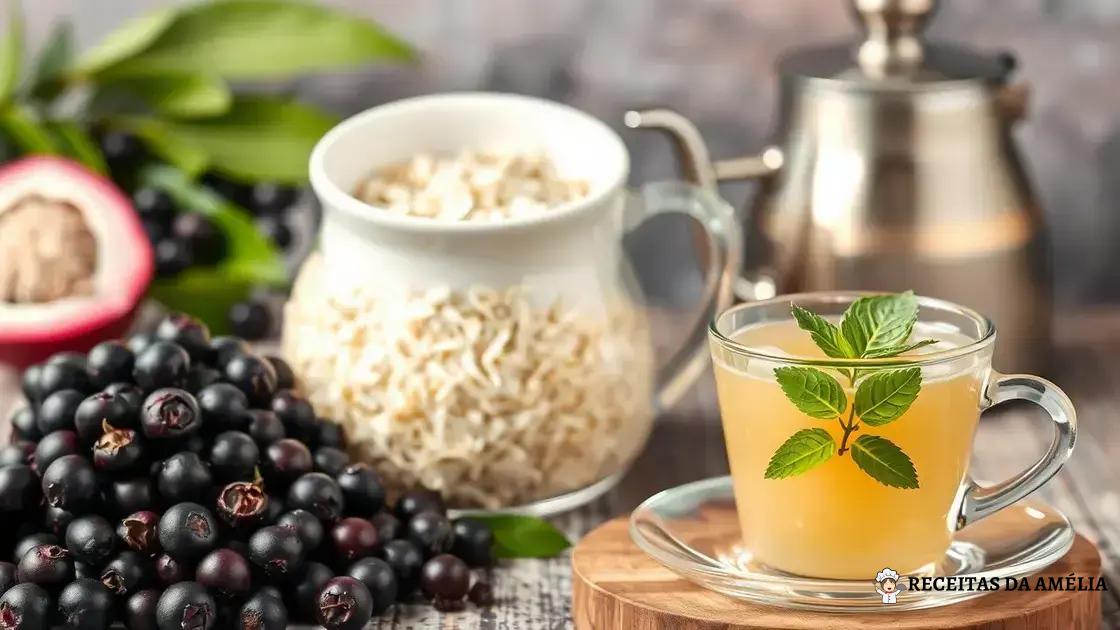 Como preparar o chá de açaí com chá branco