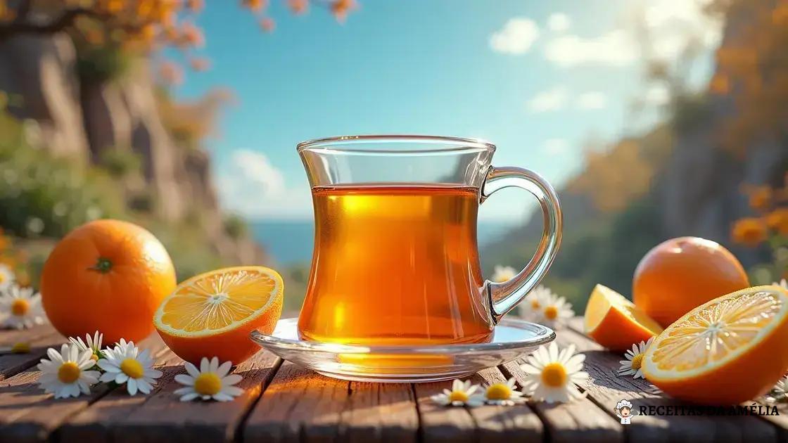 Como Preparar o Chá de Camomila com Laranja