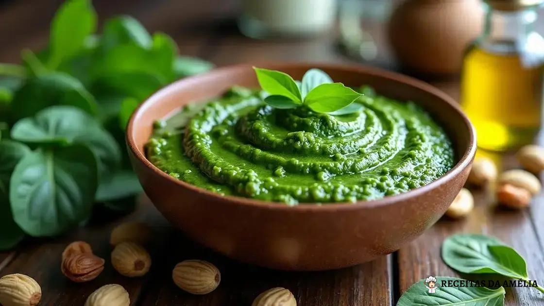 Como preparar pesto de espinafre