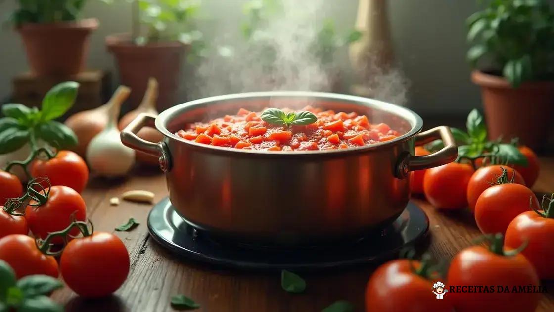 Preparação do Molho de Tomate