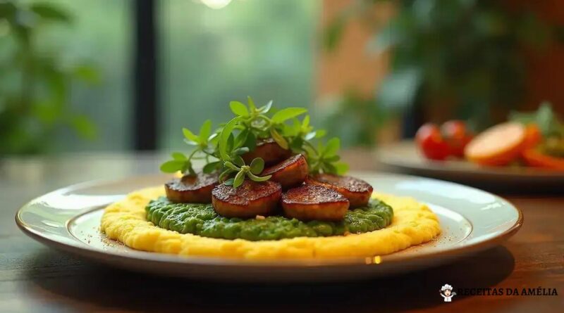 Rabada com Agrião e Polenta Cremosa: Sabor Árabe em Sua Mesa