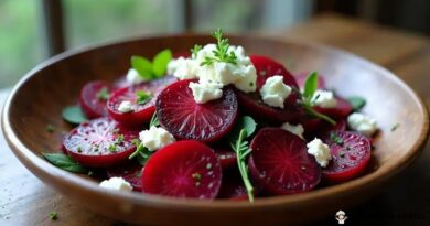 Salada de Beterraba Assada com Queijo de Cabra: Uma Delícia Colorida!