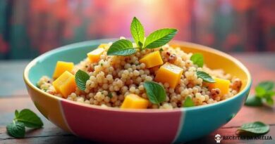 Salada de Quinoa com Manga e Hortelã: Refresque seu Verão com Sabor