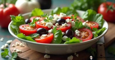 Salada Grega com Queijo Feta: Refrescante e Irresistível para Seu Verão!