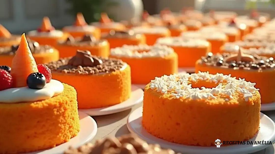 Variações de receitas de bolo de laranja integral