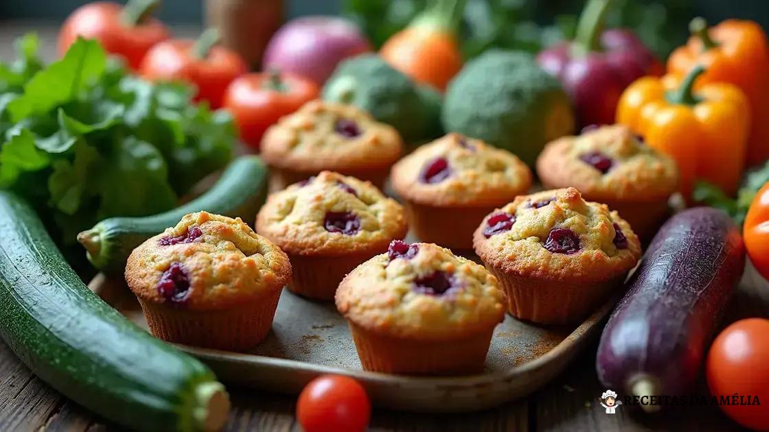 Benefícios dos legumes nos muffins