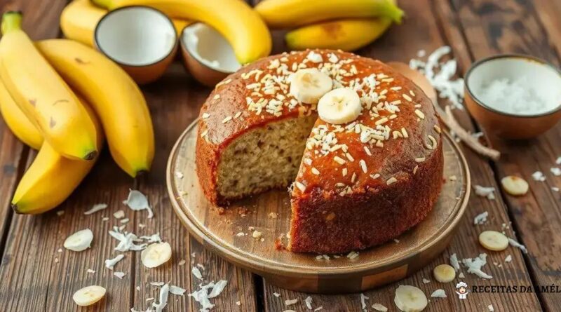 Bolo de Banana com Farinha de Coco: Aprenda a Fazer Esta Delícia Saudável