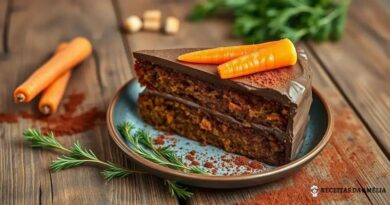 Bolo de cenoura integral com cobertura de cacau: A receita saudável que você precisa experimentar!