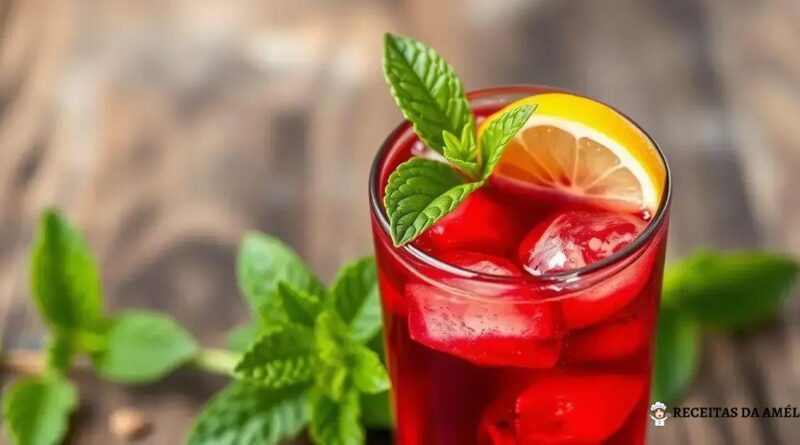 Chá gelado detox de hibisco: descubra seus incríveis benefícios e receitas