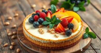 Cheesecake fit com base de oleaginosas: O doce saudável que você precisa experimentar