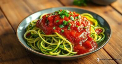 Espaguete de Abobrinha com Molho de Tomate: Uma Receita Deliciosa e Saudável