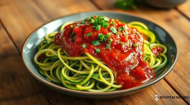 Espaguete de Abobrinha com Molho de Tomate: Uma Receita Deliciosa e Saudável