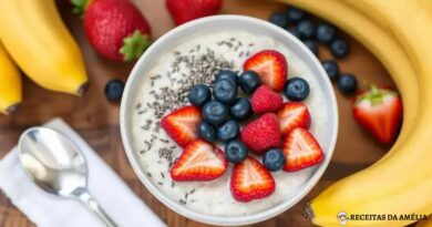 Overnight Oats com Chia e Frutas: Uma Delícia Saudável para o Café da Manhã