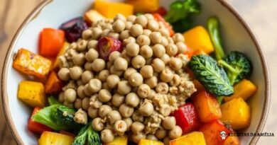 Proteína de Ervilha com Legumes Assados: Receita Saborosa e Nutritiva