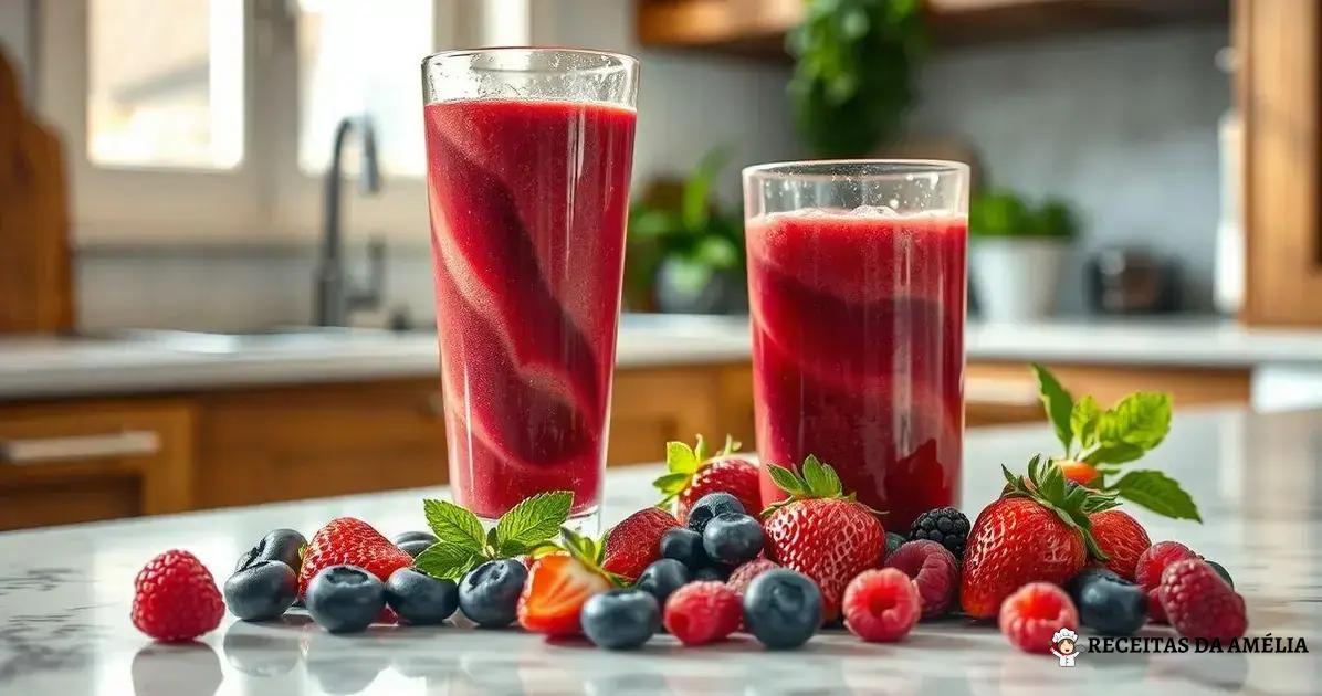 Receita de Smoothie com Frutas Vermelhas