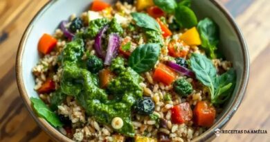 Salada de Grãos com Pesto Vegano: Uma Explosão de Sabores e Saúde