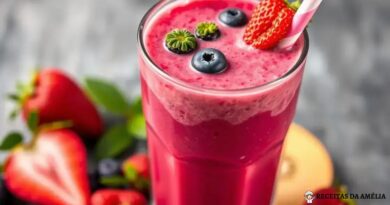 Smoothie Proteico com Frutas Vermelhas: Energize Seu Dia Com Sabor