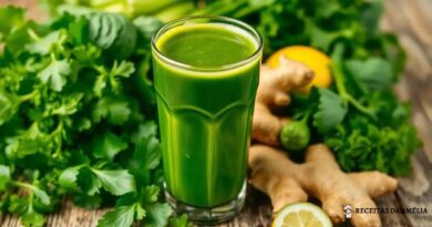 Suco verde com gengibre: Benefícios e receitas incríveis para você experimentar